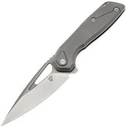 Нож Vanguard StarRunner satin сталь M390 рукоять Grey Titanium