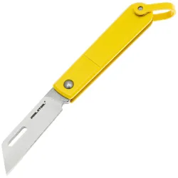 Нож Real Steel Baby Barlow satin сталь 12C27 рукоять Yellow Stainless steel (8031Y)