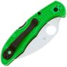Нож Spyderco Salt 2 Wharncliffe Serrated сталь LC200N рукоять Green FRN (C88FSWCGR2)