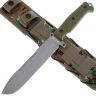 Нож Kizlyar Supreme Survivalist-X сталь AUS-8 Tacwash рукоять Green G10