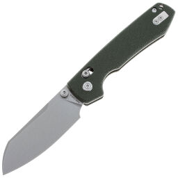 Нож Vosteed Raccoon CB Cleaver stonewash сталь 14C28N рукоять Green Micarta