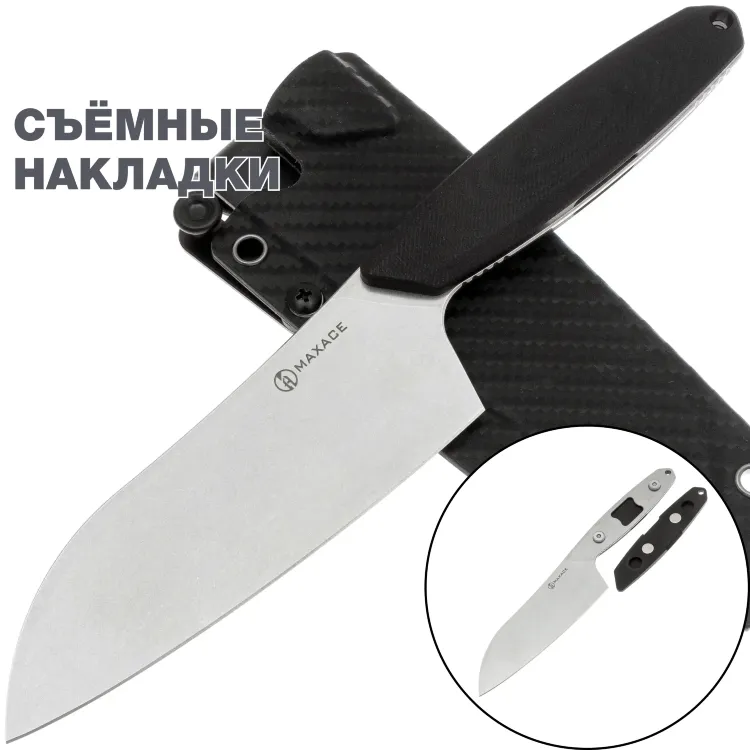 Нож Maxace Fang Hunt cталь M390 рукоять Black G10