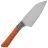 Нож кухонный Microtech 4" Santoku сталь M390MK рукоять Ti/Ember Orange G10 (3300B-10EM)