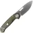 Нож Vosteed Zander stonewash сталь S35VN рукоять Olive Green Aluminum