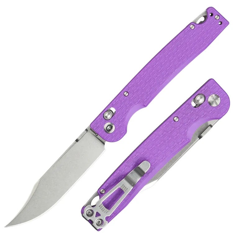 Нож Daggerr Pike DL stonewash сталь 8Cr14MoV рукоять Purple FRN