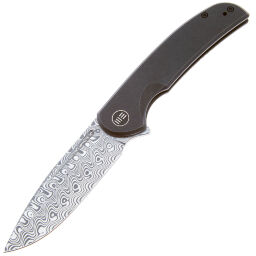 Нож We Knife Beacon сталь Hakkapella Damasteel рукоять Black Ti (WE20061B-DS1)