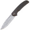 Нож WE Knife Beacon сталь Hakkapella Damasteel рукоять Black Ti (WE20061B-DS1)