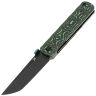 Нож Kansept BTF blackwash сталь S35VN рукоять Green Carbon Fiber
