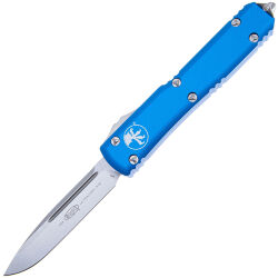 Нож Microtech Ultratech S/E Stonewash сталь M390 рукоять Blue Aluminum (121-10BL)