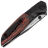 Нож Real Steel Hoeft satin/black сталь S35VN рукоять Titanium/Lava Flow FatCarbon (7901DR)
