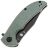 Нож Tenable Rei blackwash сталь 14C28N рукоять Green Micarta