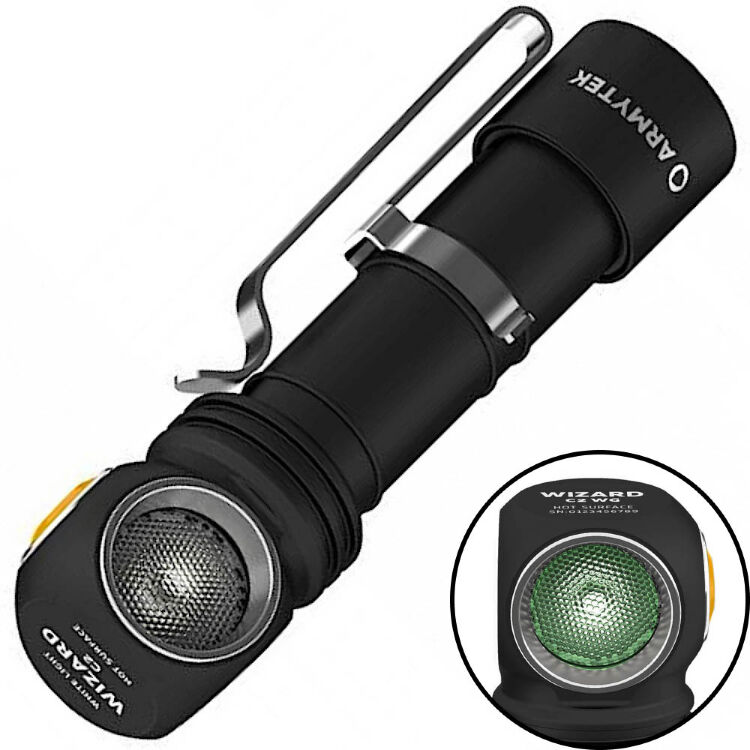 Фонарь Armytek Wizard C2 WG Magnet USB теплый (F09201W)