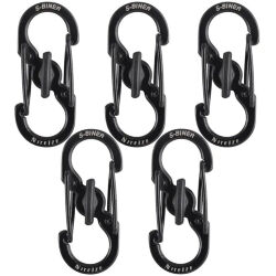 Карабин Nite Ize S-Biner MicroLock 5 pack black steel (LSBM-01-5R7)