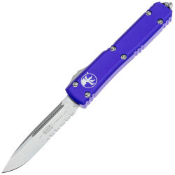 Нож Microtech Ultratech S/E PS stonewash сталь M390 рукоять Purple Aluminium (121-11PU)