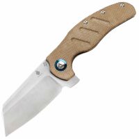 Нож Kizer C01c XL satin сталь 154CM рукоять Brown Micarta