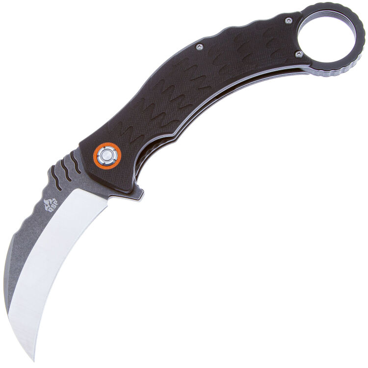 Нож QSP Eagle Black/Satin сталь D2 рукоять Black G10 (QS120-B)