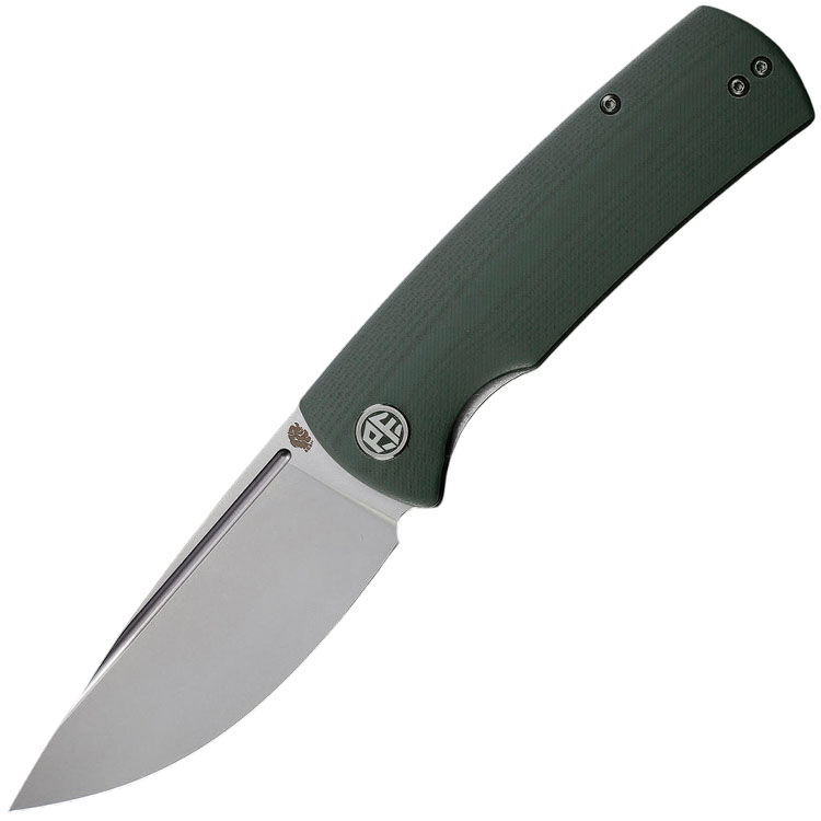Нож Petrified Fish Beluga sandblast сталь K110 рукоять Green G10