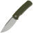 Нож Petrified Fish Beluga sandblast сталь K110 рукоять Green G10