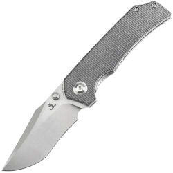 Нож Tenable Fermi stonewash сталь 14C28N рукоять Black Micarta