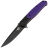 Нож Bestech Swordfish Button Lock black PVD сталь 14C28N рукоять Black/Purple G10 (BG62C)