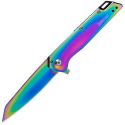 Нож Kershaw Misdirect rainbow PVD сталь 4Cr14MoV рукоять сталь (1365RBW)