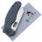 Нож Kizer C01c satin сталь 154CM рукоять Blue Richlite