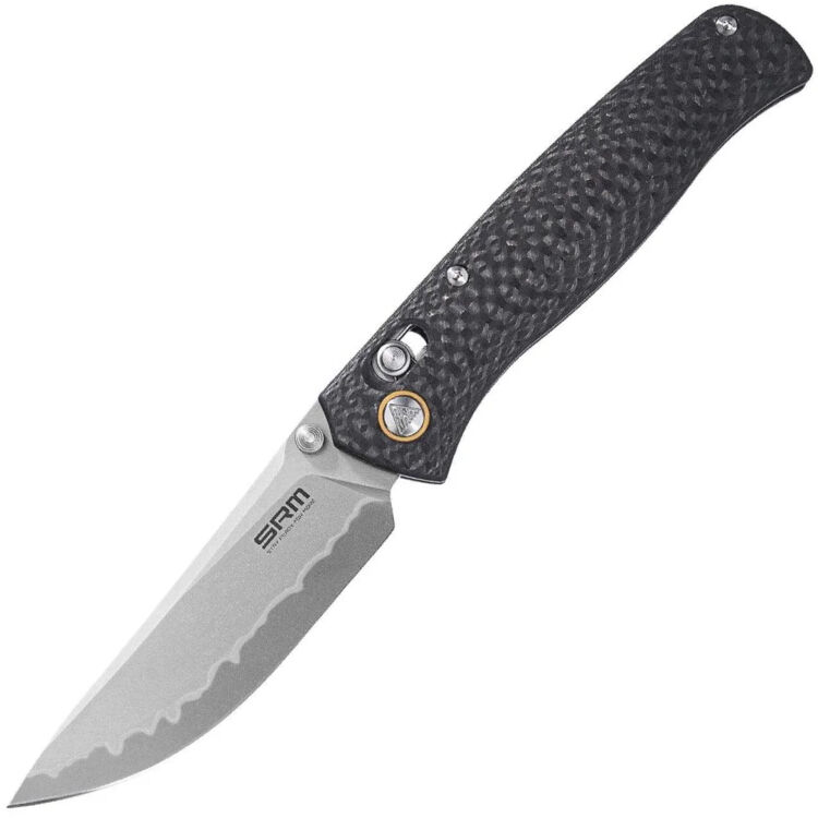Нож SRM Medal сталь 140Cr Laminated рукоять Carbon fiber (255L-CB2)