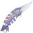 Нож Petrified Fish Pendant сталь M390 рукоять Multicolour Titanium