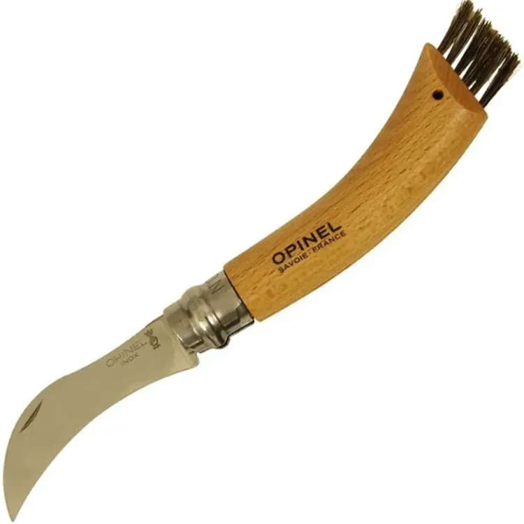 Нож грибника Opinel №8 Mushroom сталь 12С27 рукоять бук (001252)