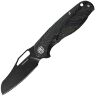 Нож Petrified Fish Raptor black сталь D2 рукоять Green/Black Damascus G10