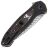 Нож WE Knife Button Lock Kitefin сталь Fafnir Damasteel рукоять Black Ti/Nebula FatCarbon