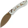 Нож Vosteed Mini Nightshade Christmas Edition сталь 14C28N рукоять White G10