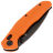 Нож Bestechman Ronan Black Titanized Stonewash сталь 14C28N рукоять Orange G10 (BMK02H)