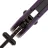 Нож Rapax Wisp blackwash сталь VG-10 рукоять Purple G10