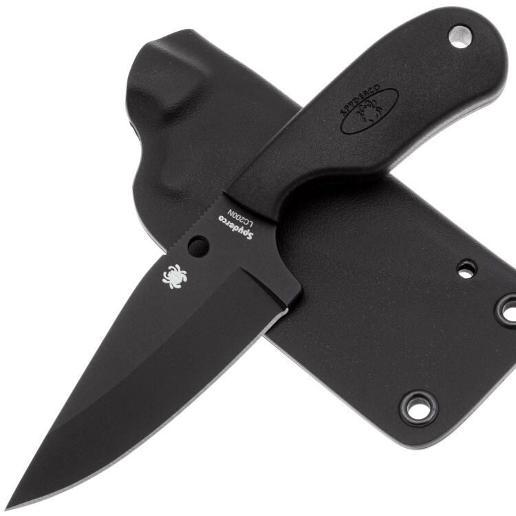 Нож Spyderco Subway Bowie black cталь LC200N рукоять FRN (FB48PBBK)