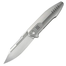 Нож WE Knife Flight Line satin сталь M390 рукоять Beadblast Titanium (WE23089-3)