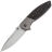 Нож WE Knife Nitro OG satin сталь CPM-20CV рукоять Gray Ti/Marble CF (WE23035-1)