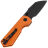 Нож Vosteed Hedgehog blackwash сталь S35VN рукоять Orange Aluminum