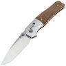 Нож QSP Vault satin сталь 14C28N рукоять Aluminum/Beige Micarta (QS157-C1)