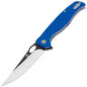 Нож QSP Gavial Black/Satin сталь D2 рукоять Blue G10 (QS126-A)
