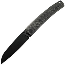 Нож Petrified Fish Patte blackwash сталь 14С28 рукоять Carbon Fiber