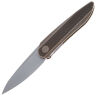 Нож WE Knife Black Void Opus сталь CPM-20CV рукоять Bronze Ti/Twill CF (2010A)