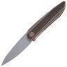Нож We Knife Black Void Opus сталь CPM-20CV рукоять Bronze Ti/Twill CF (2010A)
