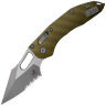 Нож Microtech Stitch Ram-Lok apocalyptic PS сталь M390MK рукоять Fluted OD Green Aluminium