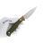 Нож Kizer Evenki 1 stonewash сталь AEB-L рукоять Orange/Green G10