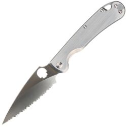 Нож Daggerr Sting NF frame lock serrated satin сталь D2 рукоять Stainless steel