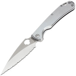 Нож Daggerr Sting NF frame lock serrated satin сталь D2 рукоять Stainless steel