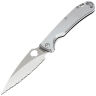 Нож Daggerr Sting NF frame lock serrated satin сталь D2 рукоять Stainless steel