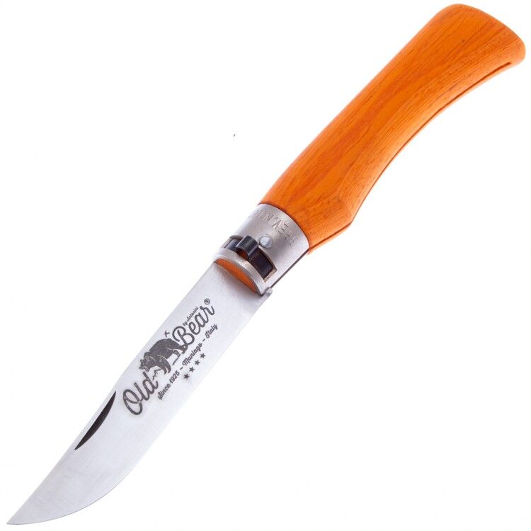 Складной нож Antonini Old Bear Full Color XL сталь 420, рукоять Orange Laminate
