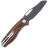 Нож Petrified Fish Raptor black сталь D2 рукоять Orange/Black Damascus G10